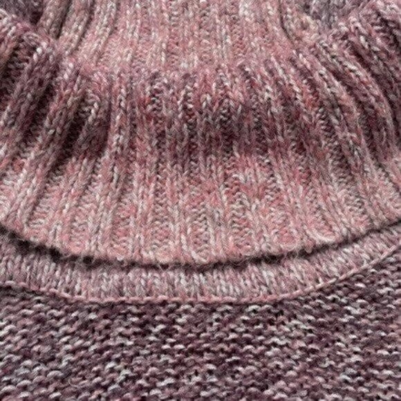 American Eagle Outfitters Cowl Neck Slouchy Knit Sweater Women’s L Pink Lilac - Picture 4 of 11